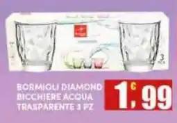 Maury's Bormioli Diamond bicchieri acqua trasparente offerta