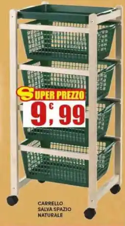 Maury's Carrello salva spazio naturale offerta