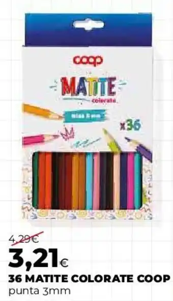 Matite colorate Coop