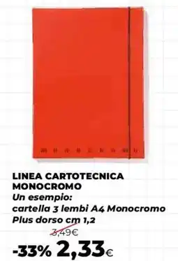 Coop Master Alleanza 3.0 cartella 3 lembi A4 Monocromo offerta