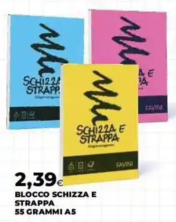 Coop Master Alleanza 3.0 Blocco schizza e strappa Favini offerta