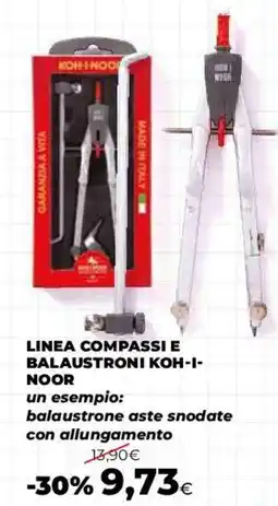 Coop Master Alleanza 3.0 Linea compassi e balaustroni Koh-I-Noor offerta