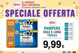 Sanitaria Gaia Pampers Sole e Luna Triplo offerta