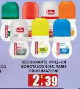 Maury's Deodorante roll-on Borotalco offerta