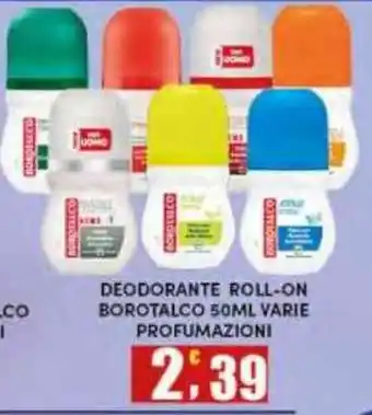 Maury's Deodorante roll-on Borotalco offerta