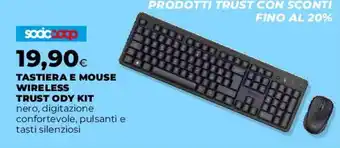 Tastiera e mouse wireless Trust Ody Kit