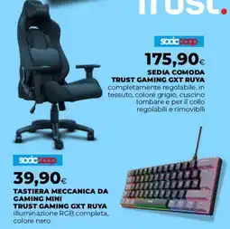 Coop Master Alleanza 3.0 Sedia comoda Trust Gaming GXT Ruya offerta