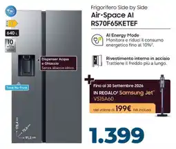 Sinergy Frigorifero Side by Side Air•Space AI offerta
