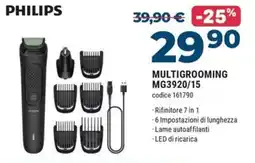 Sinergy Philips Multigrooming MG3920/15 offerta