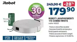 Sinergy Robot lavapavimenti 115 combo white offerta