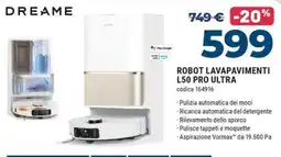 Sinergy Dreame robot lavapavimenti L50 Pro Ultra offerta