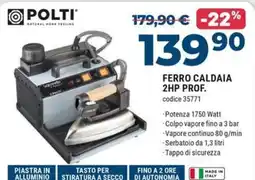 Sinergy Polti ferro caldaia 2hp prof. offerta