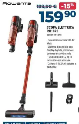 Sinergy Scopa elettrica Rowenta RH1872 offerta