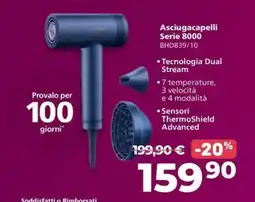 Sinergy Philips Asciugacapelli Serie 8000 offerta