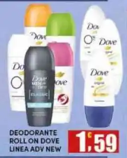 Maury's Deodorante roll on dove linea adv new offerta