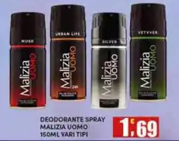 Maury's Deodorante spray Malizia Uomo offerta