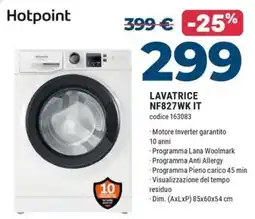 Sinergy Hotpoint Lavatrice offerta