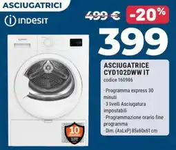 Sinergy Asciugatrice Indesit offerta
