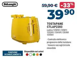 Sinergy DeLonghi Tostapane offerta