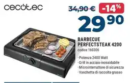 Sinergy Cecotec barbecue perfectsteak 4200 offerta