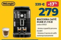 Sinergy DeLonghi macchina caffè ECAM 21.110.B offerta