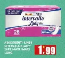 Maury's Assorbenti Lines Intervallo Lady Maxi offerta