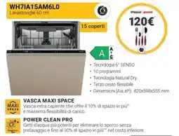 Sinergy Whirlpool lavastoviglie 60 cm offerta