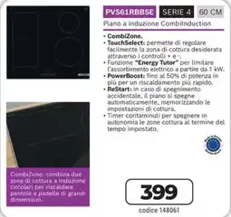 Sinergy Piano a induzione CombiInduction offerta