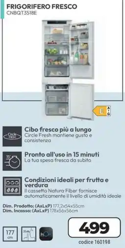 Sinergy Frigorifero fresco CNBQT3518E offerta