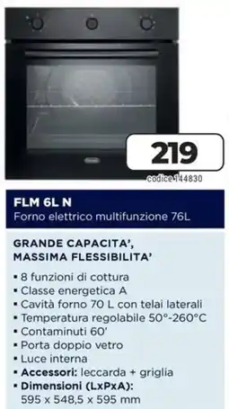 Sinergy DeLonghi FLM 6L N Forno elettrico multifunzione 76L offerta
