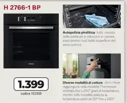 Sinergy Miele H 2766-1 BP offerta
