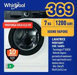 AmiCo Shop Lavatrice Whirlpool offerta