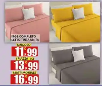 Maury's Irge completo letto tinta unita offerta