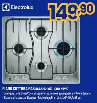 Piano cottura gas Electrolux