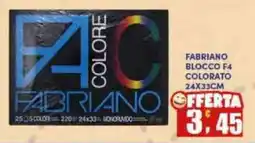 Maury's Fabriano blocco F4 colorato offerta