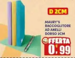 Maury's Maury's raccoglitore ad anelli offerta