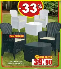 Maury's Salottino Alessia Bianco/Antracite offerta