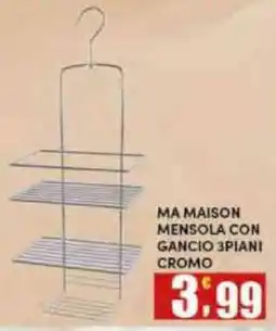 Maury's Ma Maison mensola con gancio 3 piani cromo offerta