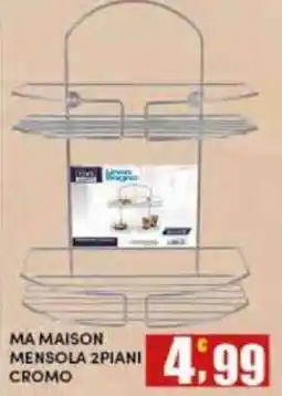 Maury's Ma Maison mensola 2 piani cromo offerta