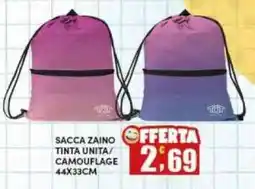 Maury's Sacca zaino tinta unita offerta