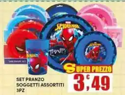 Maury's Set pranzo soggetti assortiti offerta