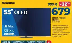 Sinergy Hisense SMART TV OLED 55A86Q offerta