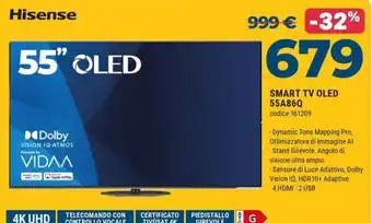 Hisense SMART TV OLED 55A86Q