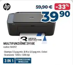 Sinergy HP Multifunzione 2910E offerta
