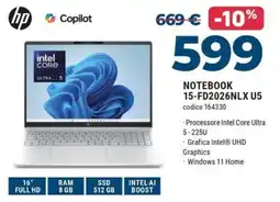Sinergy HP NOTEBOOK 15-FD2026NLX U5 offerta