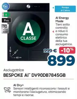 Sinergy Asciugatrice BESPOKE AI offerta
