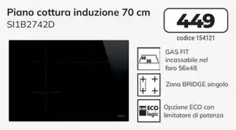 Piano cottura induzione 70 cm