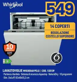 AmiCo Shop Whirlpool lavastoviglie offerta