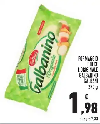 Conad Margherita Galbani Galbanino L'Originale Formaggio Dolce 270g offerta