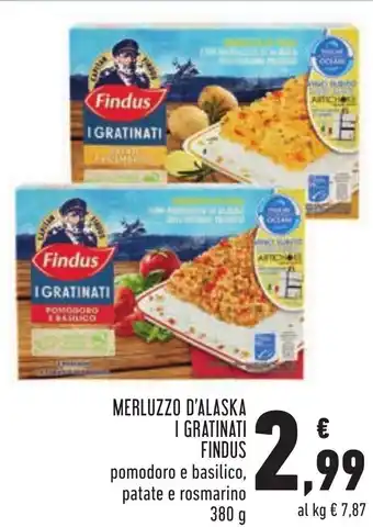 Conad Margherita Findus I Gratinati Merluzzo D'Alaska 380g offerta
